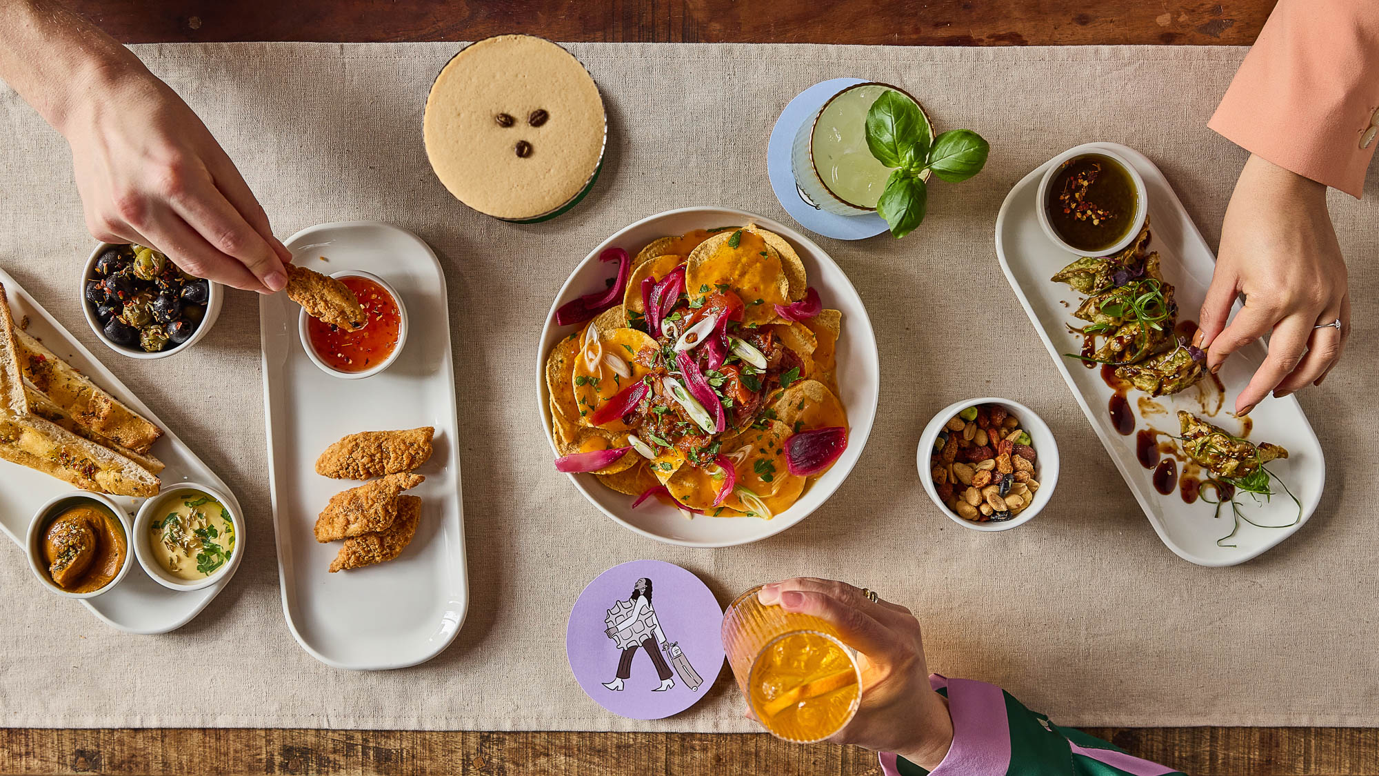 Cocktail hour and vegan bites