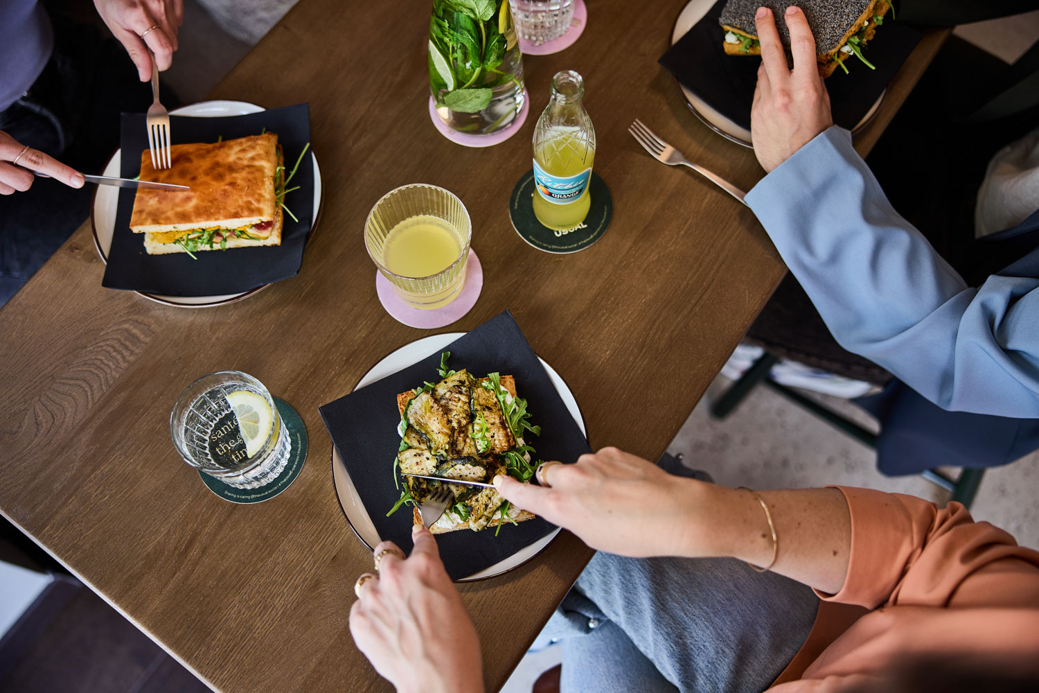 focaccias at the usual brussels