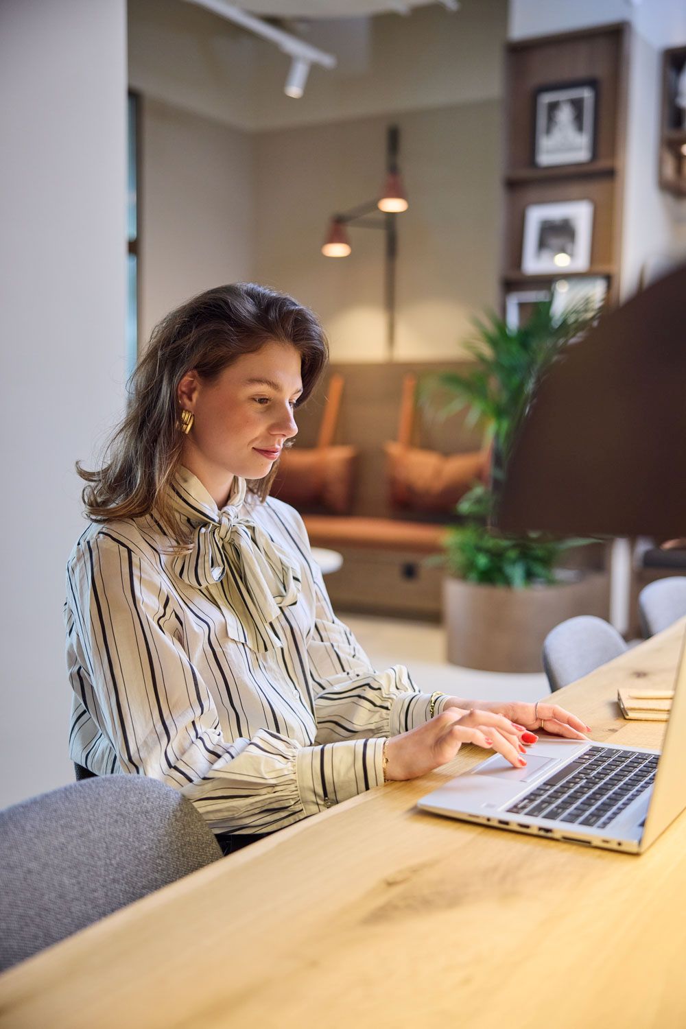 Woman In The Coworking Space