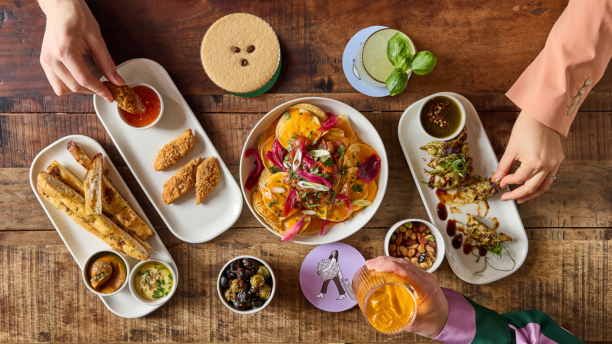 Cocktail hour and vegan bites