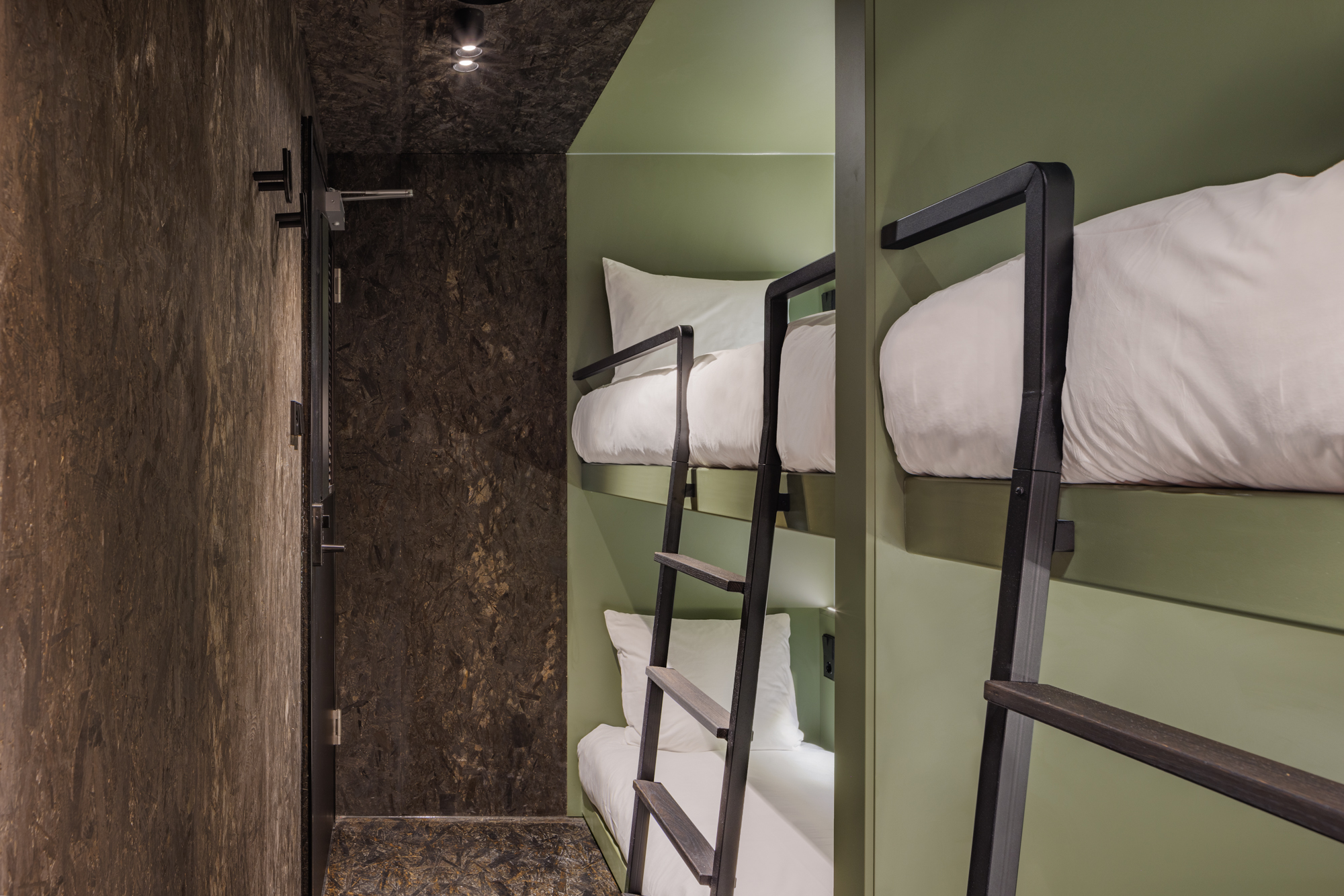 double bunk beds in the quad pod