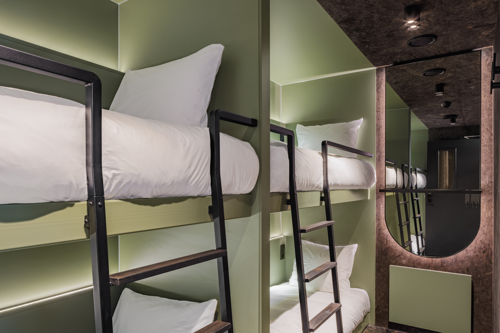 double bunk beds in the quad pod