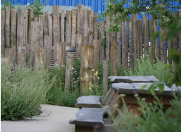 Natural flower filled garden shot