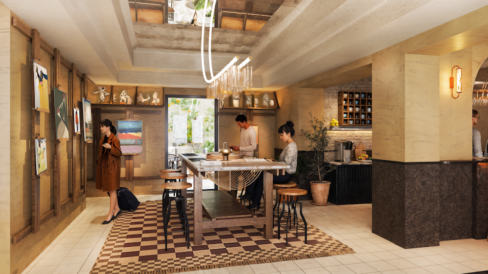 the atelier entrance